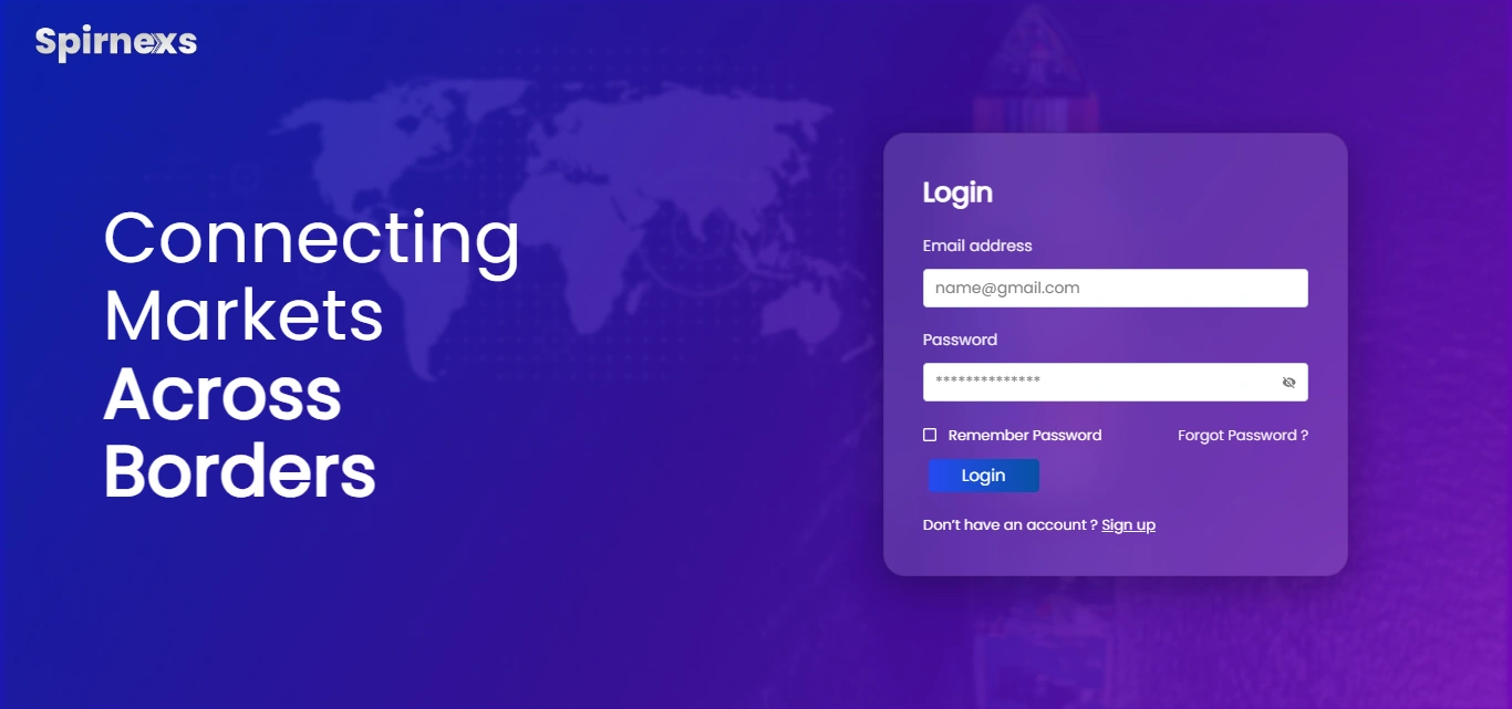 Login Page Screenshot