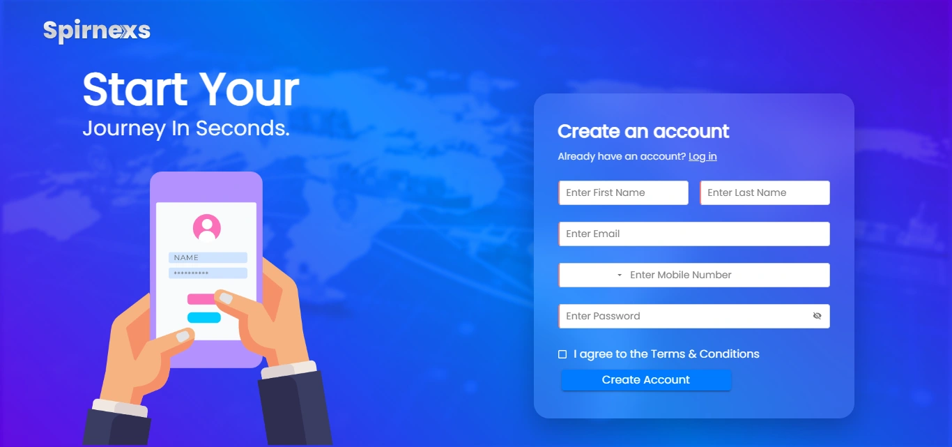 Registration Page Screenshot